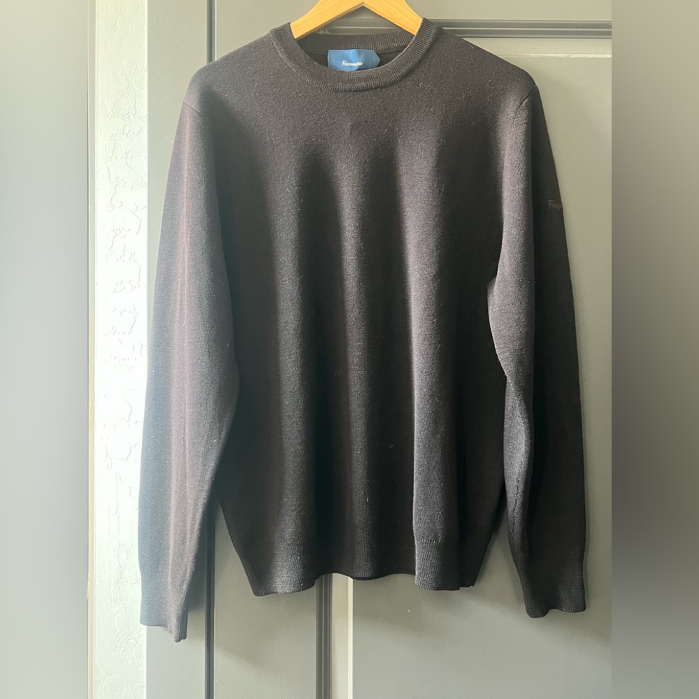 100% wool Faconnable crew neck sweater SZ M